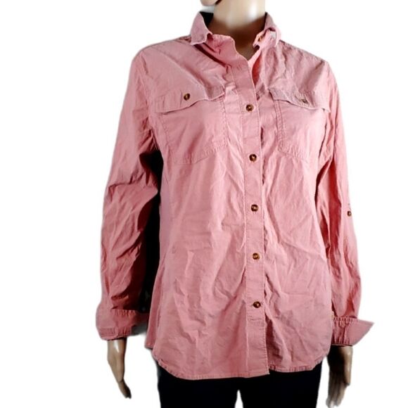 Carhartt Salmon Orange Button Down Shirt - Picture 1 of 5